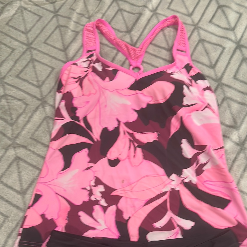 Gerry Weber Pink and Black Floral Top